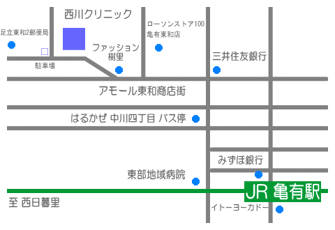 西川クリニック　所在地